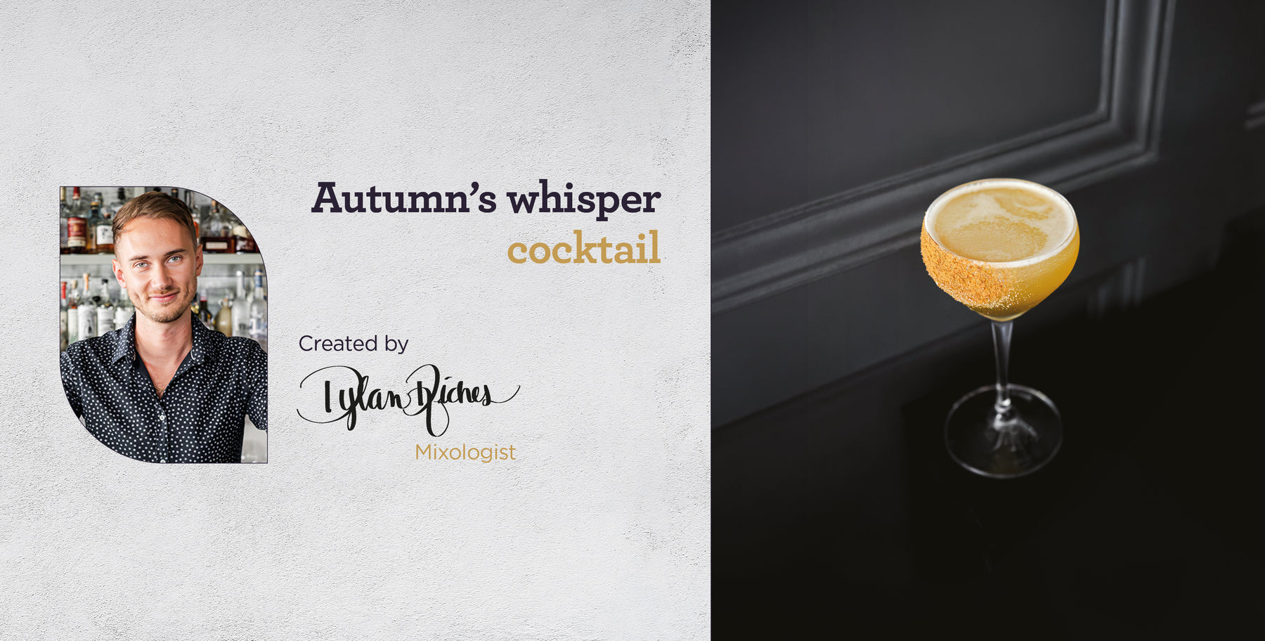 AUTUMN’S WHISPER COCKTAIL with Apple Crumble Black Tea