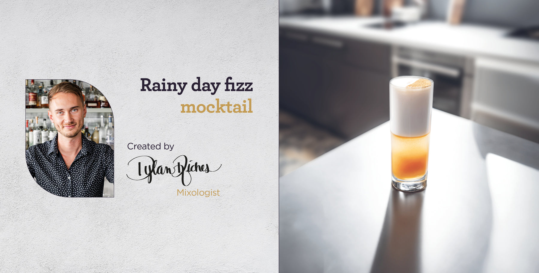 RAINY DAY FIZZ MOCKTAIL with Pumpkin Spice Rooibos