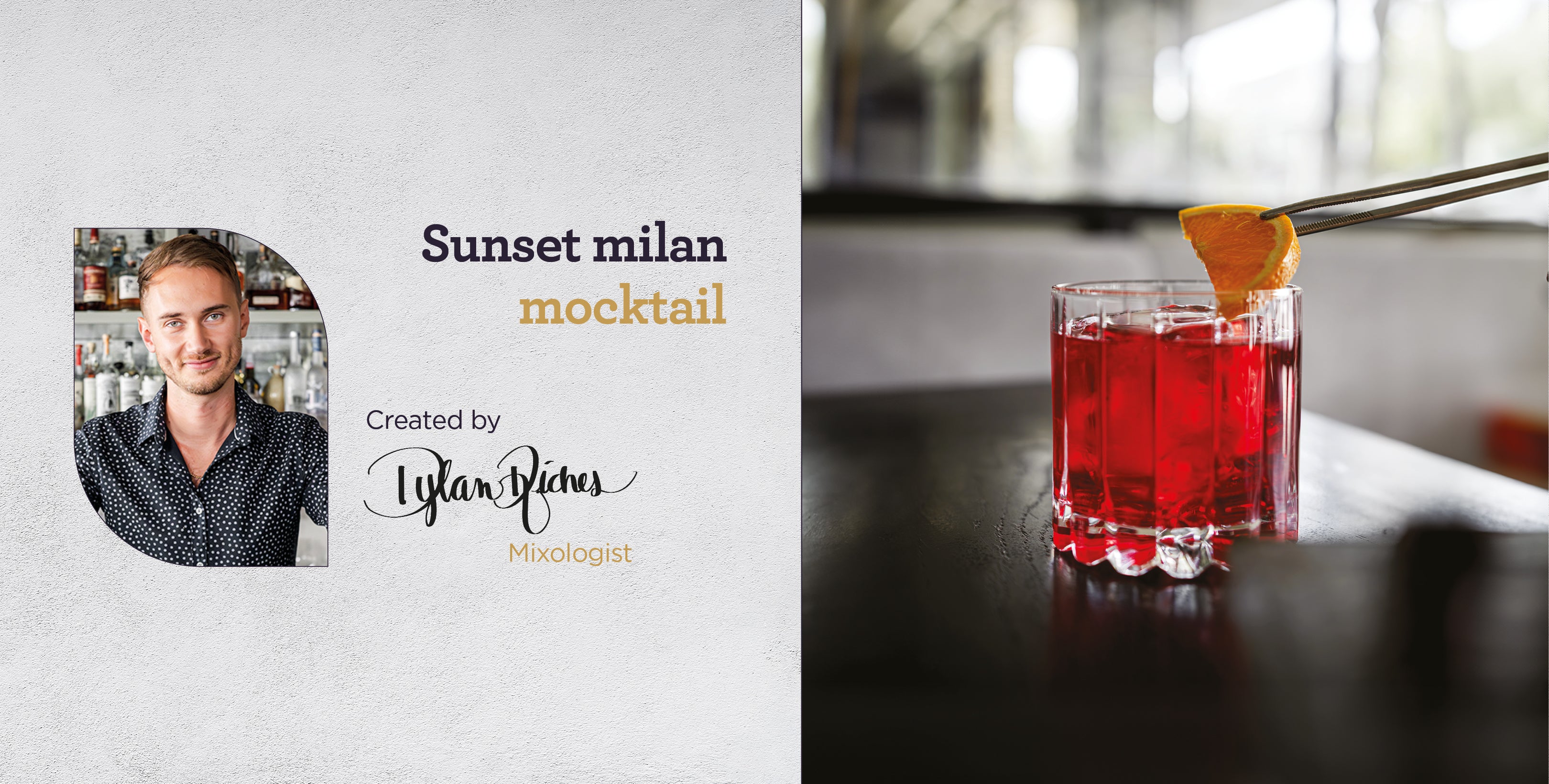 SUNSET IN MILAN MOCKTAIL with Spicy Orange Rooibos — Four O'Clock