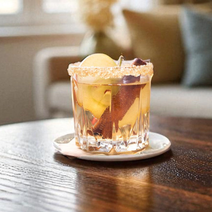 APPLE CRUMBLE BLACK TEA SOUR COCKTAIL