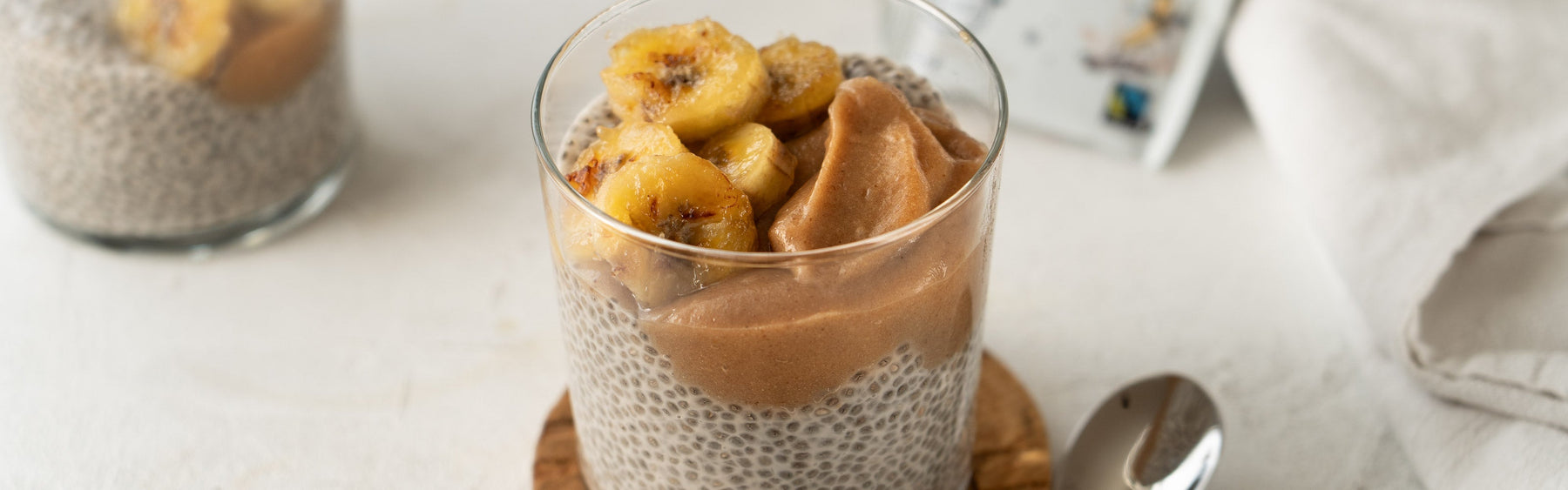 BANANA BREAD BLACK TEA CHIA PUDDING