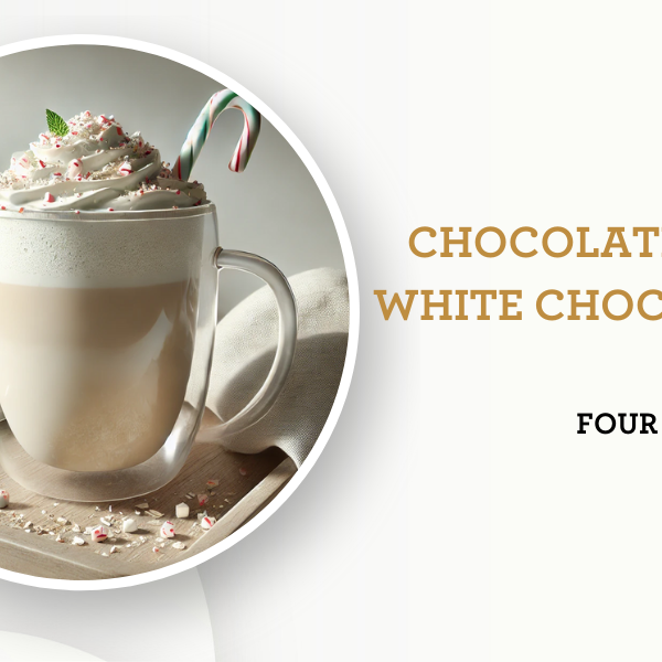 Chocolate mint white chocolate latté