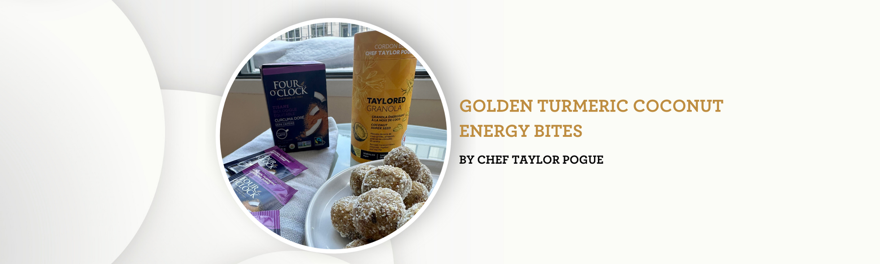 Golden Turmeric Coconut Energy Bites