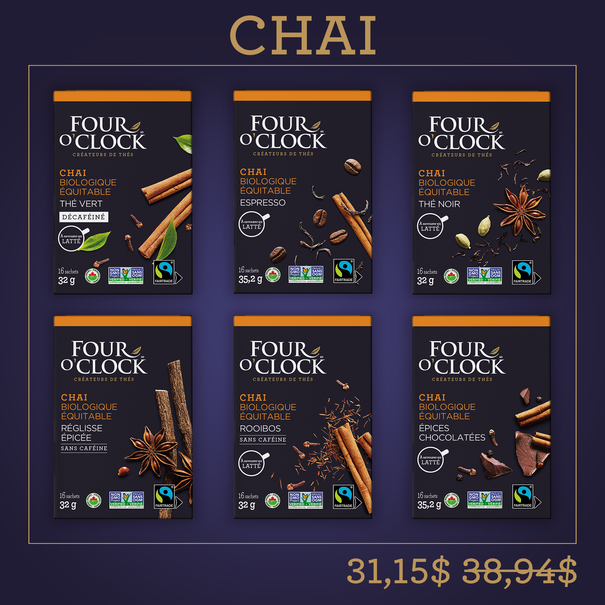 Assortiment Chai