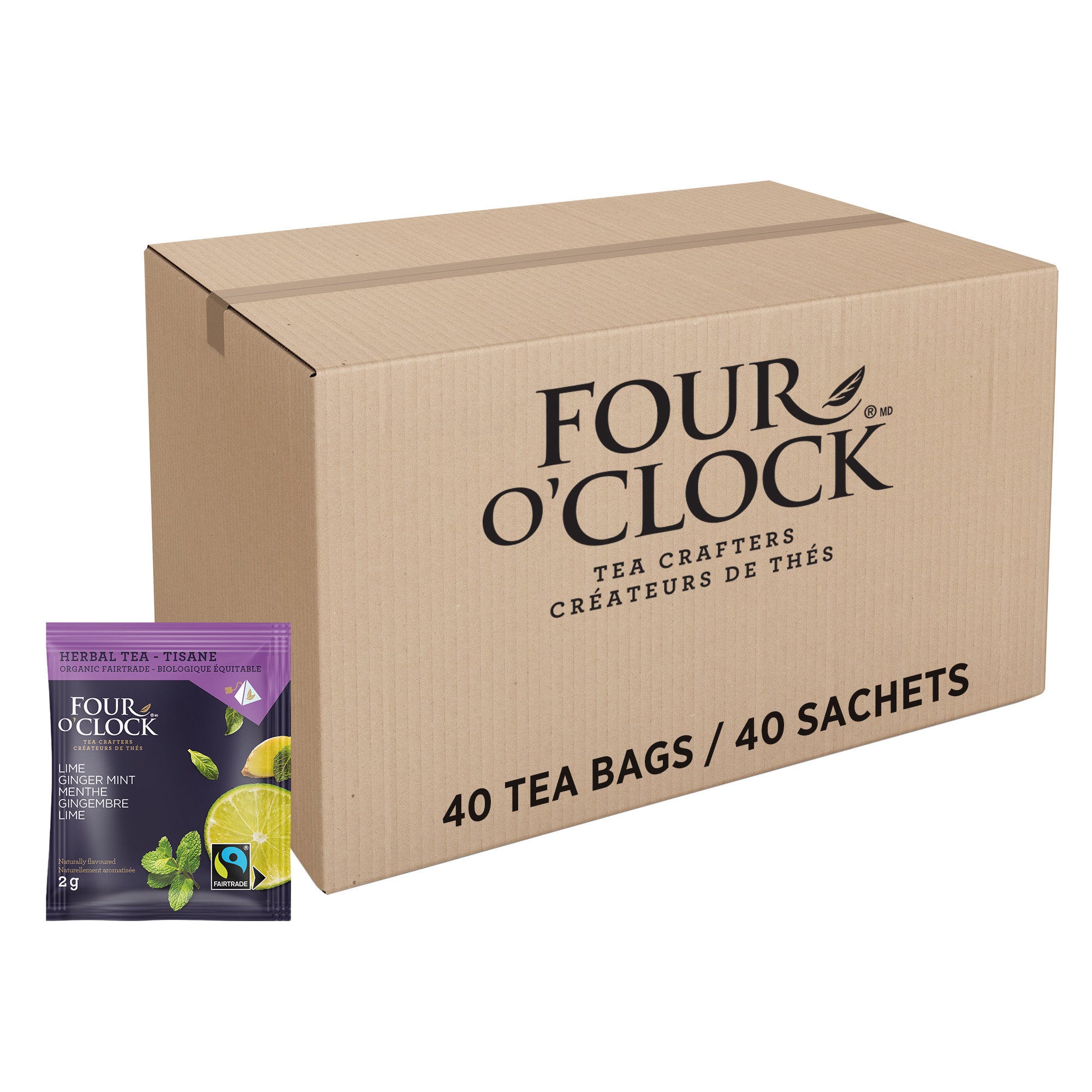 Lime Ginger Mint Organic Fairtrade Herbal Tea