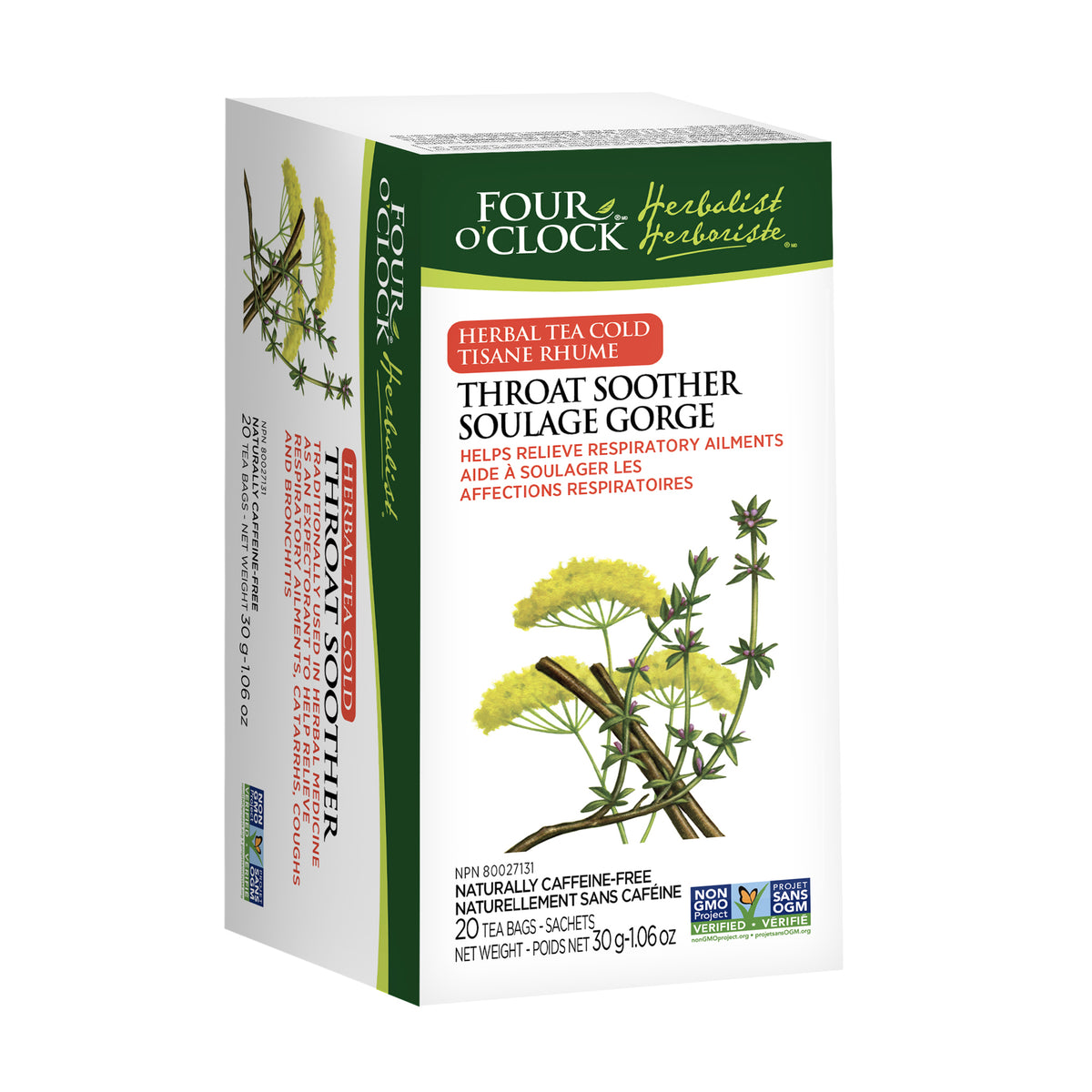 Throat Soother Herbal Tea — Four O'Clock