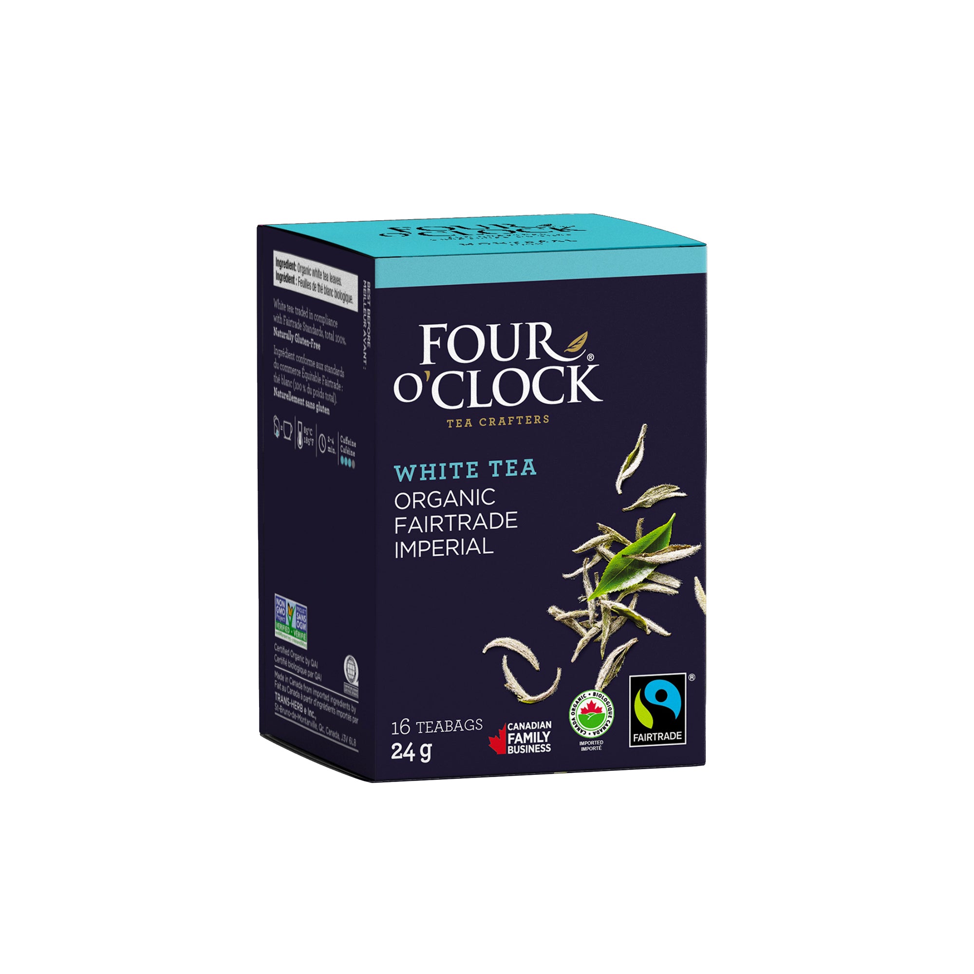 Menthe poivrée biologique, Sans caféine, 16 sachets de thé emballés, 24 g