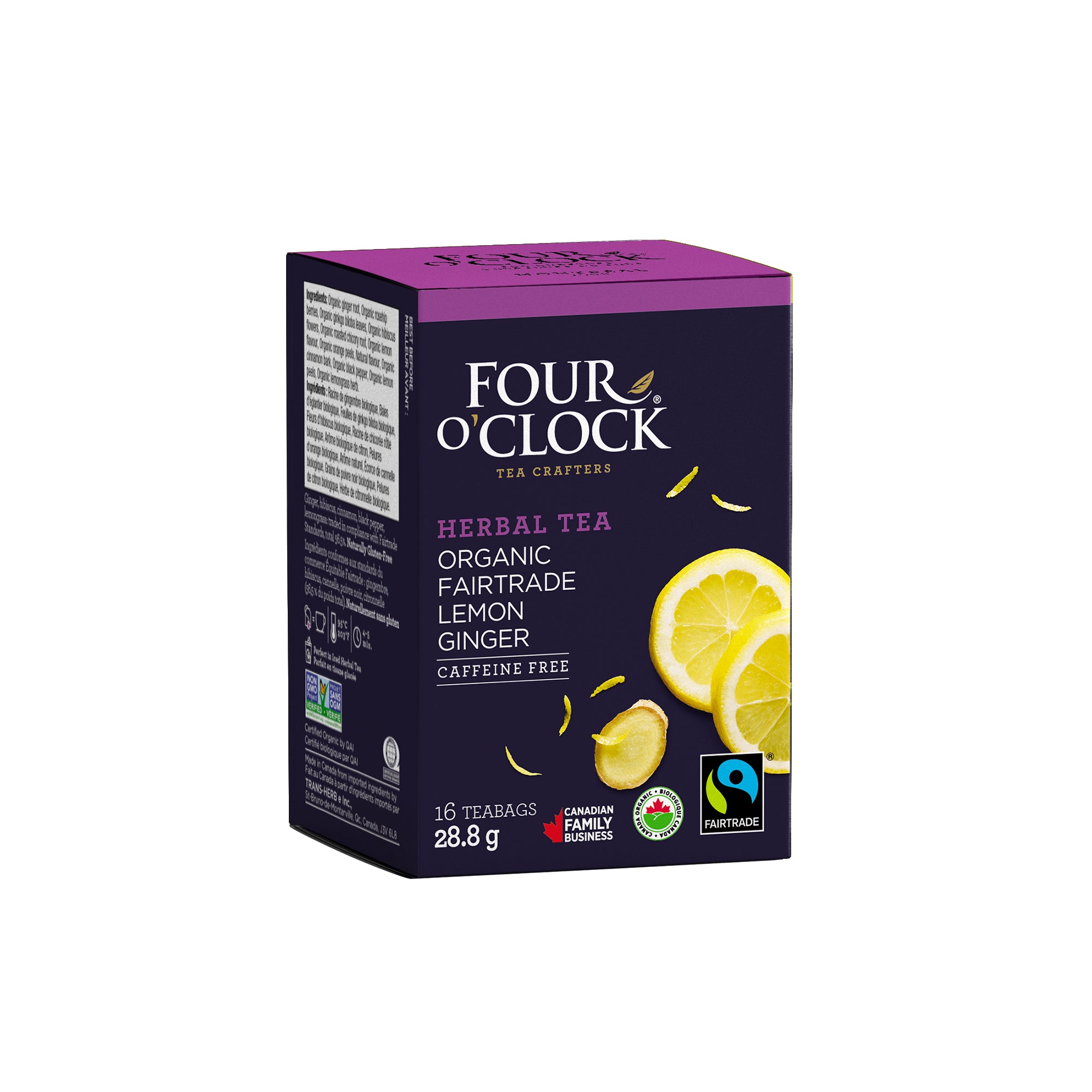 Lemon Ginger Organic Fairtrade Herbal Tea