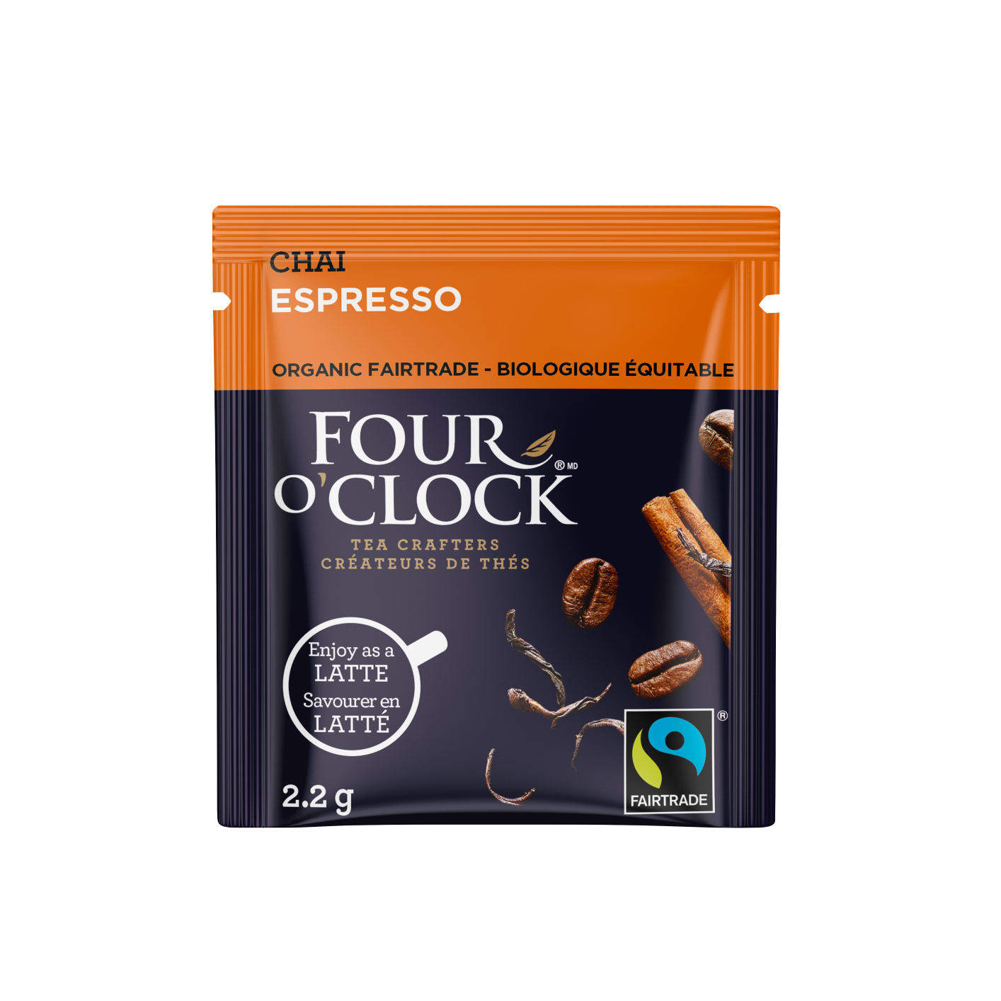 Espresso Organic Fairtrade Chai Tea — Four O'Clock Espresso Organic Fairtrade Chai Tea — Four O'Clock