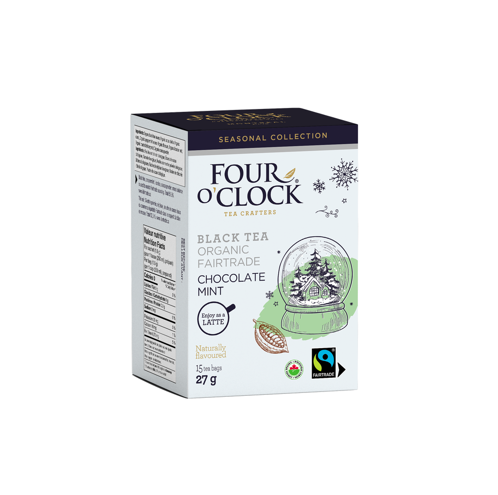 Chocolate Mint Organic Fairtrade Black Tea — Four O'Clock