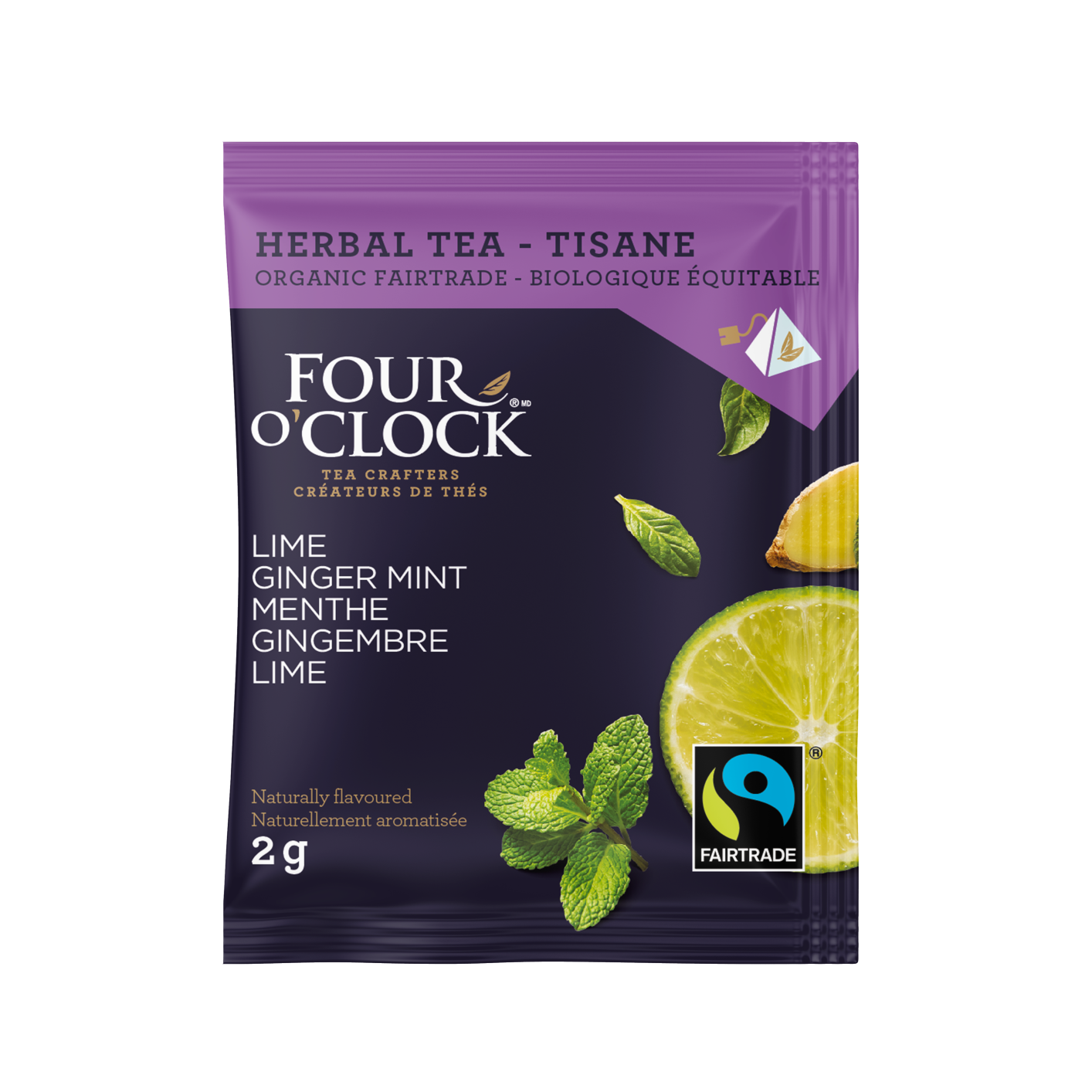 Lime Ginger Mint Organic Fairtrade Herbal Tea