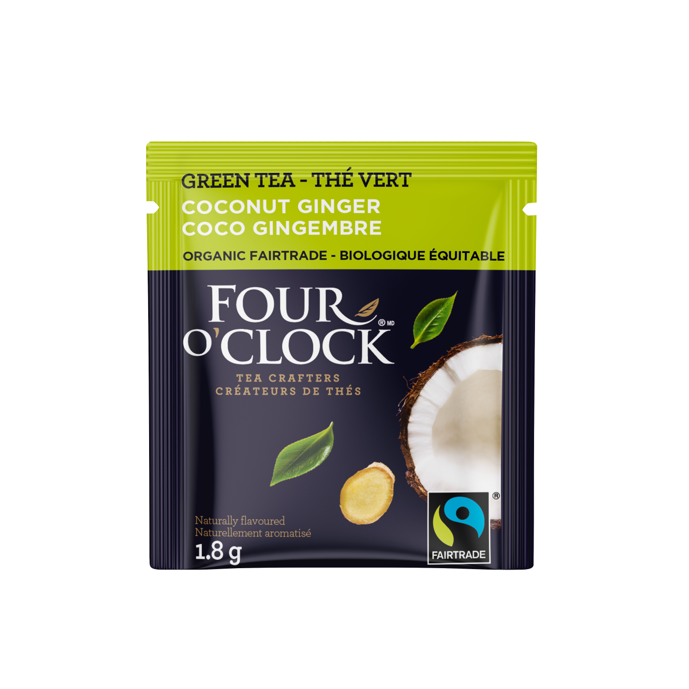 Coconut Ginger Organic Fairtrade Green Tea
